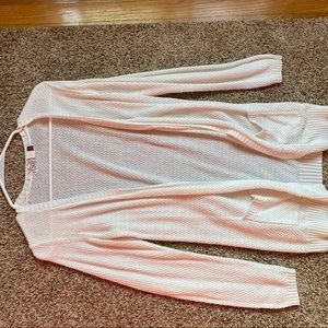White cardigan